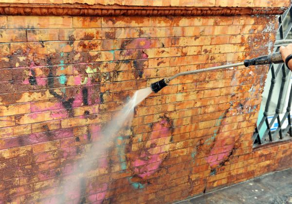 Cost of Brick Graffiti Cleaning in Kernersville